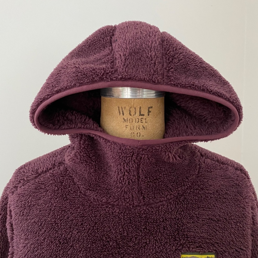 LL Bean Hi Pile fleece pullover hoodie - Picture 3 of 8